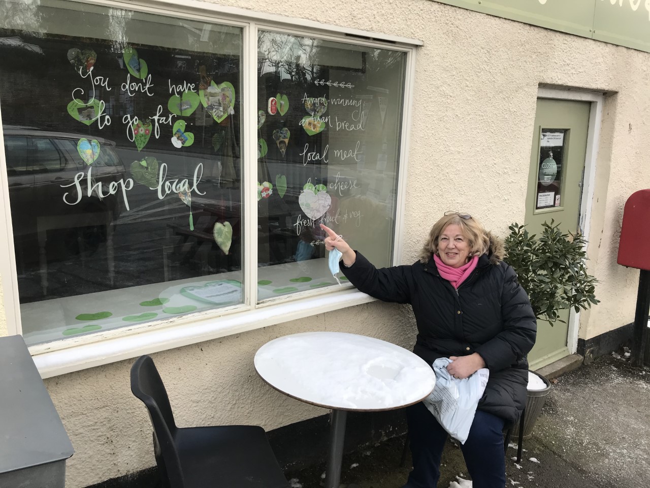 Wendy outside community shop Wendy outside community shop